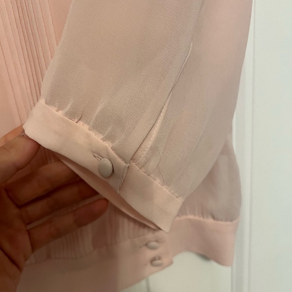 New without Tags French connection boat neck blouse Pink US 8 - Picture 5 of 6